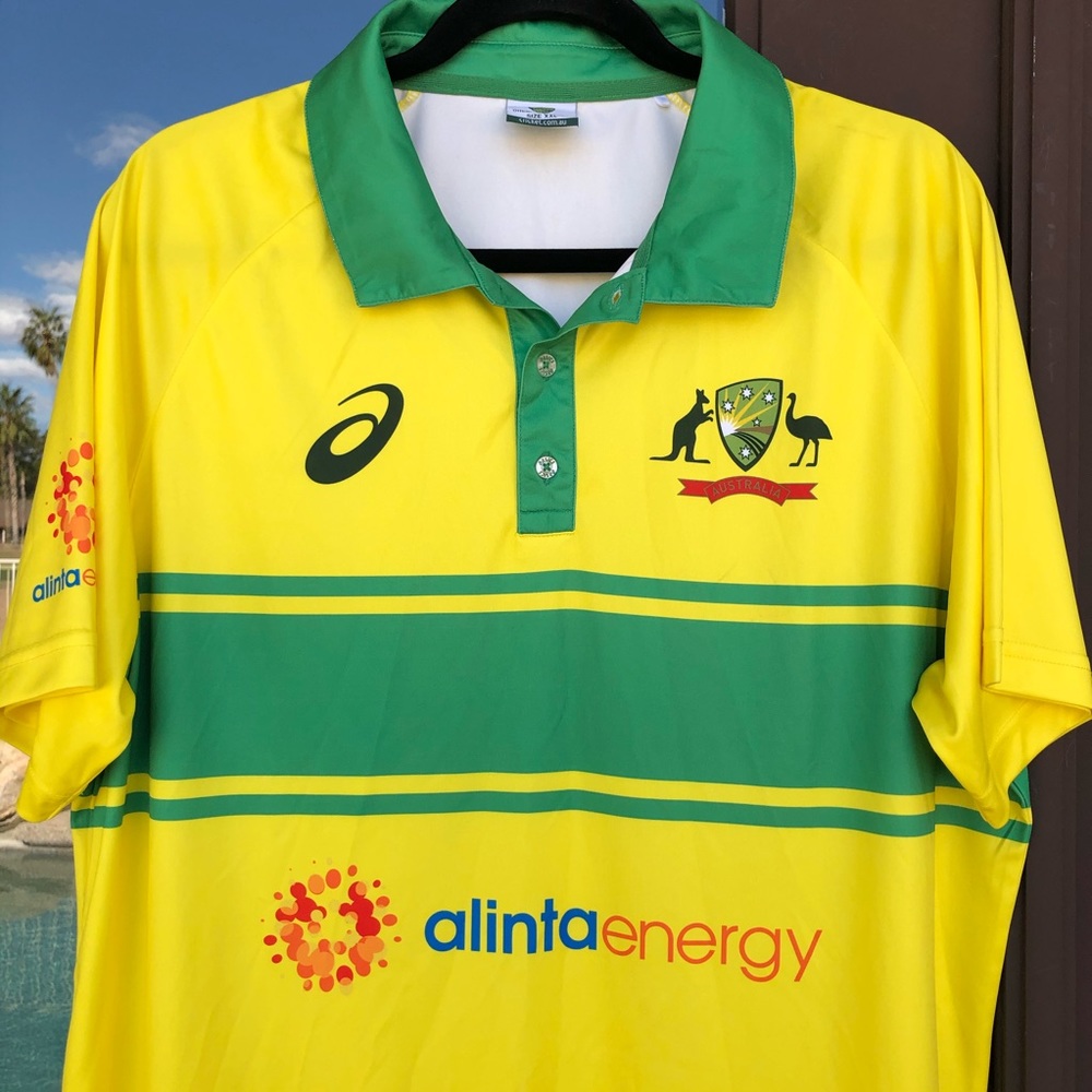 ASICS Cricket AUS 18 Replica Retro ODI Jersey XXL